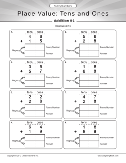 Place Value: Tens and Ones