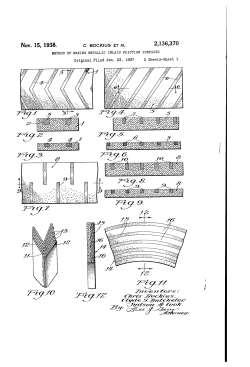 Method of making metallic inlaid friction surfaces