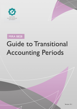 Guide to Transitional Accounting Periods