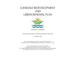 Lonsdale Redevelopment Plan - Knoxville