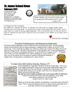 February - St. James School