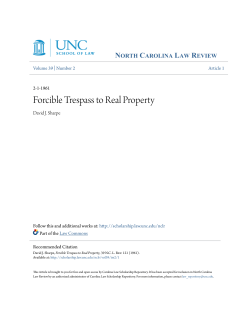 Forcible Trespass to Real Property