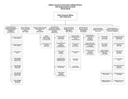 Dallas County Community College District CFO Organizational