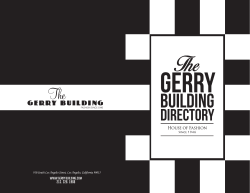 Directory PDF - The Gerry Building