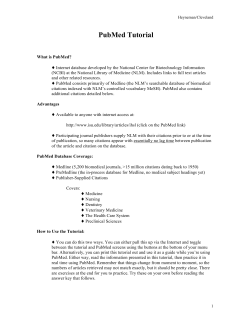 PubMed Tutorial - Idaho State University College of Pharmacy