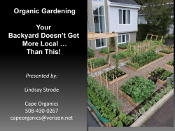Organic - Lower Cape Home and Garden Expo