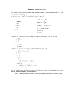 Motion in Two Dimensions