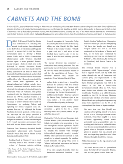 Cabinets and the Bomb (BAR 10) PDF 201.28kB