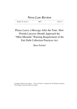 Please Leave a Message After the Tone: How Florida Lawyers