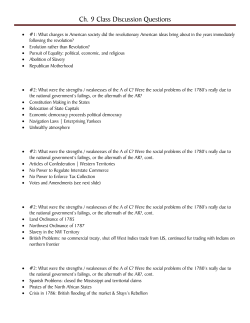 Ch. 2 Class Discussion Questions