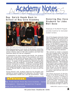 Spring 2008 - Bay Cove Human Services