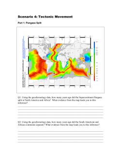 Scenario 4 Pangea Split with Geochron