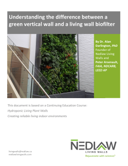 Understanding the Difference between a Green Wall and a Biofilter