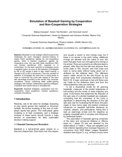 Simulation of Baseball Gaming by Cooperation and Non