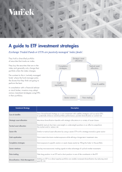 A guide to ETF investment strategies