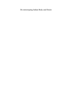 De-stereotyping Indian Body and Desire