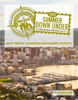 ENERGY TOMORROW : An Engineering and Management