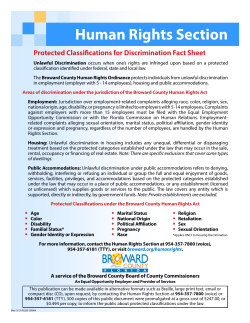 Protected Classifications