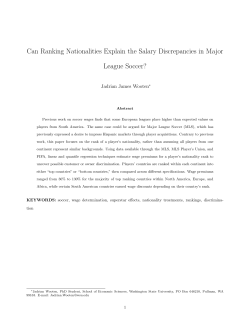 Effect of Ranked Nationalism on Measuring Salary Discrepancies in