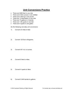 Unit Conversions Practice
