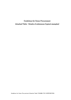 Details of substances