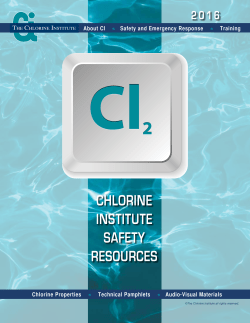 chlorine institute safety resources - Bookstore