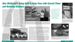 New McDonald`s Being Built to Keep Pace with Current Times and