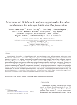Microarray and bioinformatic analyses suggest models