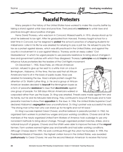 Peaceful Protesters