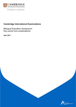 Bilingual Education Symposium April 2011