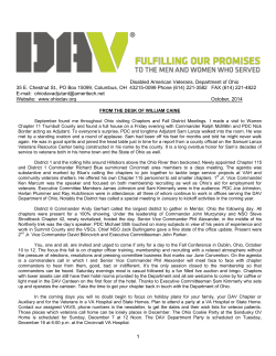 Oct 14 - Ohio DAV Department Menu