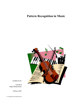 Pattern Recognition in Music
