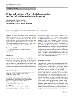 Design and synthesis of 3-acyl-2(3H)-benzoxazolone and 3