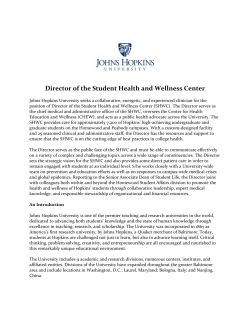 Director of the Student Health and Wellness Center