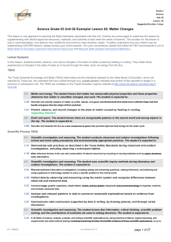 Matter Changes - Big Spring ISD