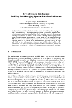 Building Self-Managing Systems Based on Pollination