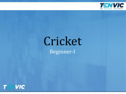 Cricket Coaching Manual