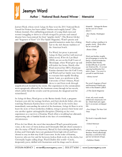 Jesmyn Ward - Hampton University School of Liberal Arts