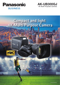 Compact and light 4K Multi Purpose Camera
