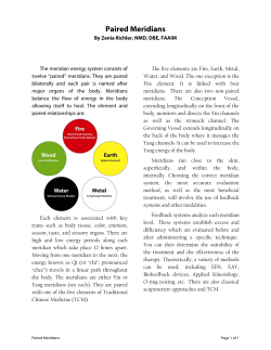 The Paired Meridians