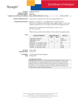Product: LB Broth MILLER Material Number: 71753-5 Kit