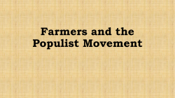 Farmers and the Populist Movement PowerPoint