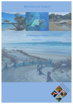 A Discussion Paper Why Value the Oceans?