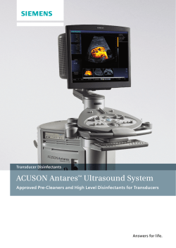 ACUSON Antares&trade; Ultrasound System