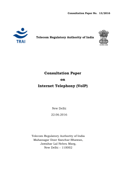 898.39 KB - Telecom Regulatory Authority of India