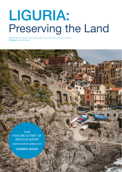 Preserving the Land - Parco Nazionale delle Cinque Terre