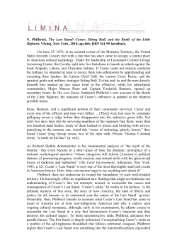 Review: N. Philbrick, The Last Stand: Custer, Sitting Bull, and the