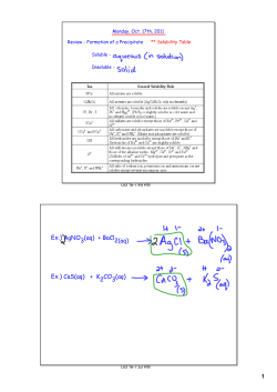 Ex.) AgNO3(aq) + BaCl2(aq) Ex.) CaS(aq) + K2CO3(aq)