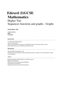 Edexcel (I)GCSE Mathematics