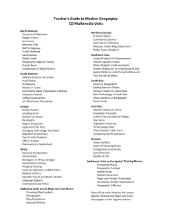 Teaching Geography CD-ROM List of Units